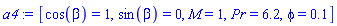 [cos(beta) = 1, sin(beta) = 0, M = 1, Pr = 6.2, phi = .1]