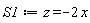S1 := z = -2*x