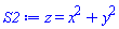 z = x^2+y^2