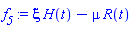 xi*H(t)-mu*R(t)