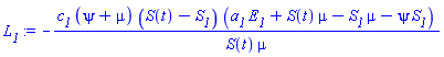 -c__1*(psi+mu)*(S(t)-S__1)*(a__1*E__1+S(t)*mu-S__1*mu-psi*S__1)/(S(t)*mu)