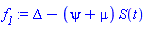 Delta-(psi+mu)*S(t)