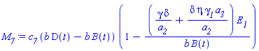 c__7*(b*D(t)-b*B(t))*(1-(gamma*delta/a__2+delta*eta*gamma__1*a__3/a__2)*E__1/(b*B(t)))