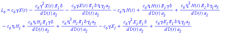 c__6*gamma*X(t)-c__6*gamma^2*X(t)*E__1*delta/(d*D(t)*a__2)-c__6*gamma*X(t)*E__1*delta*eta*gamma__1*a__3/(d*D(t)*a__2)-c__6*eta*H(t)+c__6*eta*H(t)*E__1*gamma*delta/(d*D(t)*a__2)+c__6*eta^2*H(t)*E__1*delta*gamma__1*a__3/(d*D(t)*a__2)-c__6*eta*H__1+c__6*eta*H__1*E__1*gamma*delta/(d*D(t)*a__2)+c__6*eta^2*H__1*E__1*delta*gamma__1*a__3/(d*D(t)*a__2)-c__6*gamma*X__1+c__6*gamma^2*X__1*E__1*delta/(d*D(t)*a__2)+c__6*gamma*X__1*E__1*delta*eta*gamma__1*a__3/(d*D(t)*a__2)