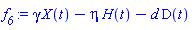 gamma*X(t)-eta*H(t)-d*D(t)