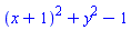 (x+1)^2+y^2-1