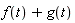f(t)+g(t)