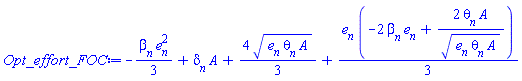 -(1/3)*beta[n]*e[n]^2+delta[n]*A+(4/3)*(e[n]*theta[n]*A)^(1/2)+(1/3)*e[n]*(-2*beta[n]*e[n]+2*theta[n]*A/(e[n]*theta[n]*A)^(1/2))