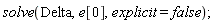 solve(Delta, e[0], explicit = false)