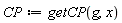CP := getCP(g, x)
