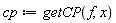 cp := getCP(f, x)