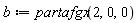 b := partafgx(2, 0, 0)