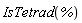 Physics:-Tetrads:-IsTetrad(%)
