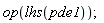 op(lhs(pde1))