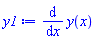 diff(y(x), x)