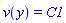 v(y) = C1