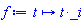 proc (t) options operator, arrow; t*_i end proc