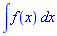 int(f(x), x)