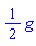 (1/2)*g