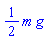 (1/2)*m*g