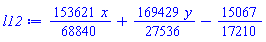 (153621/68840)*x+(169429/27536)*y-15067/17210