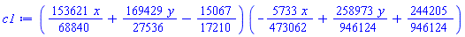 ((153621/68840)*x+(169429/27536)*y-15067/17210)*(-(5733/473062)*x+(258973/946124)*y+244205/946124)