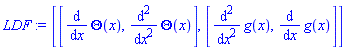 [[diff(Theta(x), x), diff(diff(Theta(x), x), x)], [diff(diff(g(x), x), x), diff(g(x), x)]]