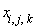 x[i, j, k]