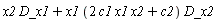 _DG([["vector", M, []], [[[1], x2], [[2], x1*(2*c1*x1*x2+c2)]]])