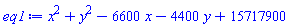 x^2+y^2-6600*x-4400*y+15717900