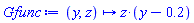 Gfunc := proc (y, z) options operator, arrow; z*(y-.2) end proc