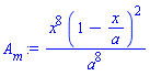 x^8*(1-x/a)^2/a^8