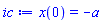 x(0) = -a