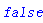 false