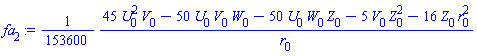 (1/153600)*(45*U[0]^2*V[0]-50*U[0]*V[0]*W[0]-50*U[0]*W[0]*Z[0]-5*V[0]*Z[0]^2-16*Z[0]*r[0]^2)/r[0]