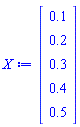 Vector(5, {(1) = .1, (2) = .2, (3) = .3, (4) = .4, (5) = .5})