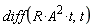 diff(R*A^2*t, t)