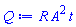 R*A^2*t