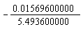 -0.1569600000e-1/(5.493600000)