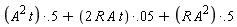 .5*A^2*t+2*R*A*t*0.5e-1+.5*R*A^2