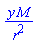 y*M/r^2