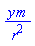y*m/r^2