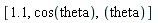 [1.1, cos(theta), theta]
