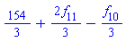 154/3+(2/3)*f[11]-(1/3)*f[10]