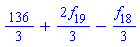 136/3+(2/3)*f[19]-(1/3)*f[18]
