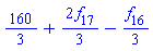 160/3+(2/3)*f[17]-(1/3)*f[16]