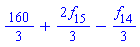 160/3+(2/3)*f[15]-(1/3)*f[14]