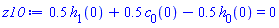 .5*h[1](0)+.5*c[0](0)-.5*h[0](0) = 0