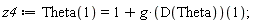 z4 := Theta(1) = 1+g*(D(Theta))(1)