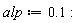 alp := .1